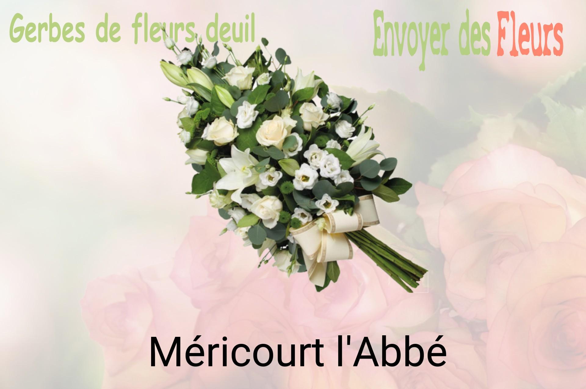 Gerbe de fleurs de deuil livrée à Méricourt-l'Abbé
